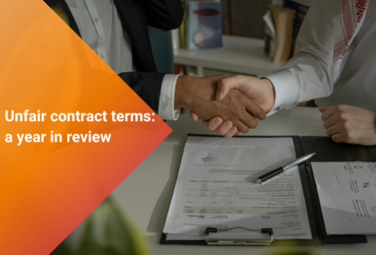 Unfair contract terms: a year in review